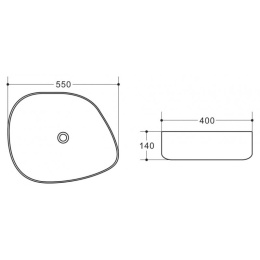 Накладная раковина BelBagno BB1435