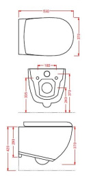 Фото Подвесной унитаз ArtCeram File (FLV004 16 00) синий