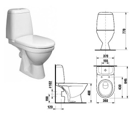 Унитаз напольный JIKA Baltic 8242860002429