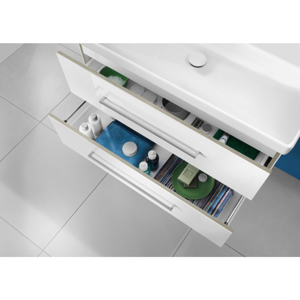 Villeroy Boch Avento A89200B4 Тумба под раковину 980х452 мм (белое стекло)