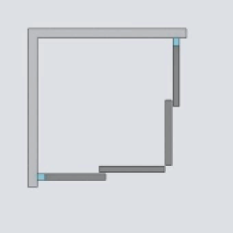 Дверь для душевого уголка Radaway Idea KDD 80x200 профиль хром, стекло прозрачное, левая 387061-01-0