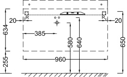 Тумба под раковину Jacob Delafon Soprano 100 см, EB1331-E10, цвет - квебекский дуб