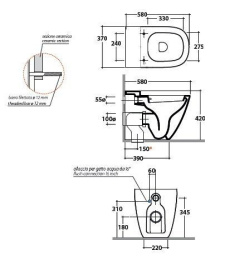 Биде напольные Унитаз-биде Globo Stockholm (LAB01.BI) белый