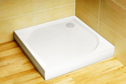 Фото Душевой поддон из искусственного камня Radaway Paros C 100x100x13 белый MBC1010-03-1