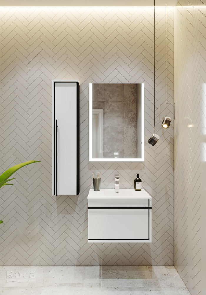 Фото Зеркало Roca Aneto (812362000) белый, матовый