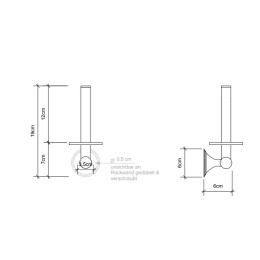 Держатель запасного рулона Decor Walther Classic (0513400) хром