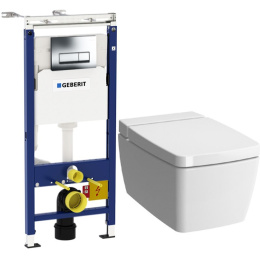 Фото Комплект унитаза Vitra Metropole 5676B003-1086 с инсталляцией Geberit Duofix Plattenbau Delta UP100 