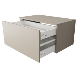 Velvex UNIQUE UNIT tpUNI.80.H40.Y.VY-215 Тумба подвесная выс. 40, выдв. ящик, внутр. ящик, бежевый ш