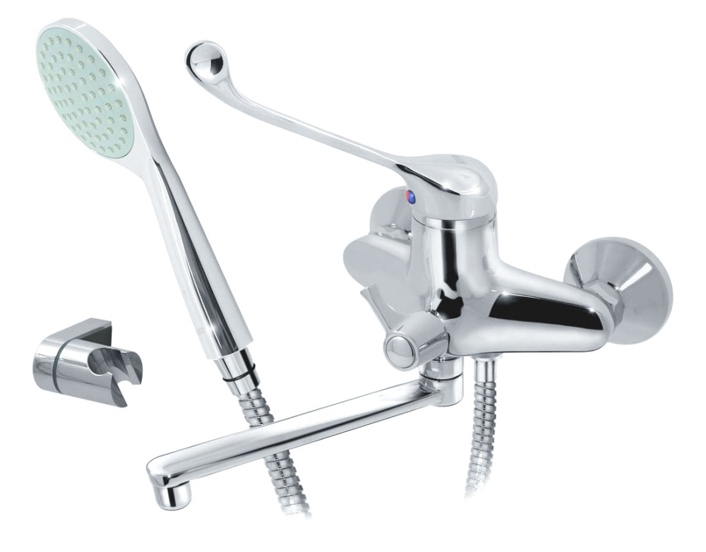 Фото Смеситель для ванны/раковины локтевой излив 200мм Варион 7025713