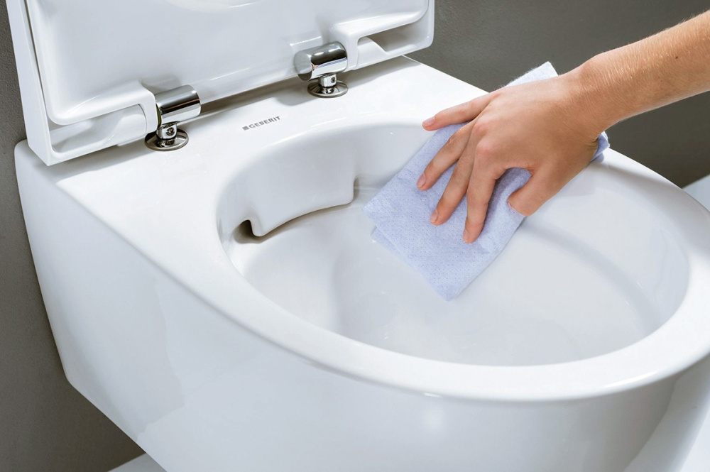 Фото Geberit Acanto 500.128.21.A Комплект инсталляция и унитаз подвесной безободковый, цвет унитаза: белы