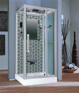 Фото Душевая кабина 100x90x215 Niagara (NG-7714W) акрил, Поддон низкий