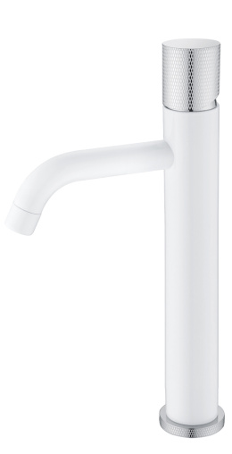 Смеситель для умывальника Boheme Stick (122-WCR.2) белый
