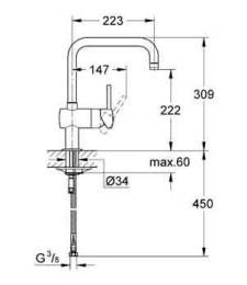 Grohe Minta 32488000 Смеситель для кухни, стандартный