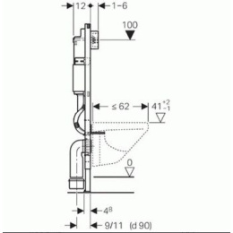 Инсталляция Geberit с унитазом Duravit Durastyle 458.125.21.1/45620900A1/0020790000, белый