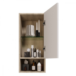 Полупенал подвесной Dreja Perfecto 35 см, дуб эврика/белый глянец, 99.0815