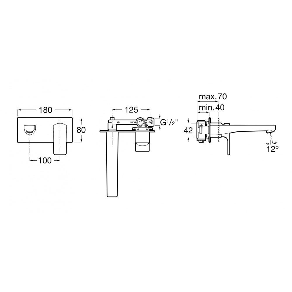 Смеситель для раковины Roca L90 (5A3L20C00) хром