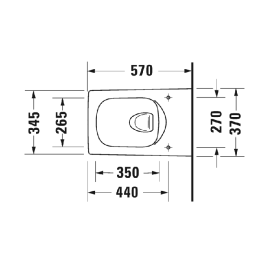 Подвесной унитаз Duravit Viu 2511090000, белый