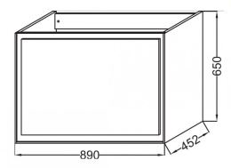Тумба под раковину Jacob Delafon Rythmik Pure 90 см, EB1771-M53, цвет серый антрацит матовый