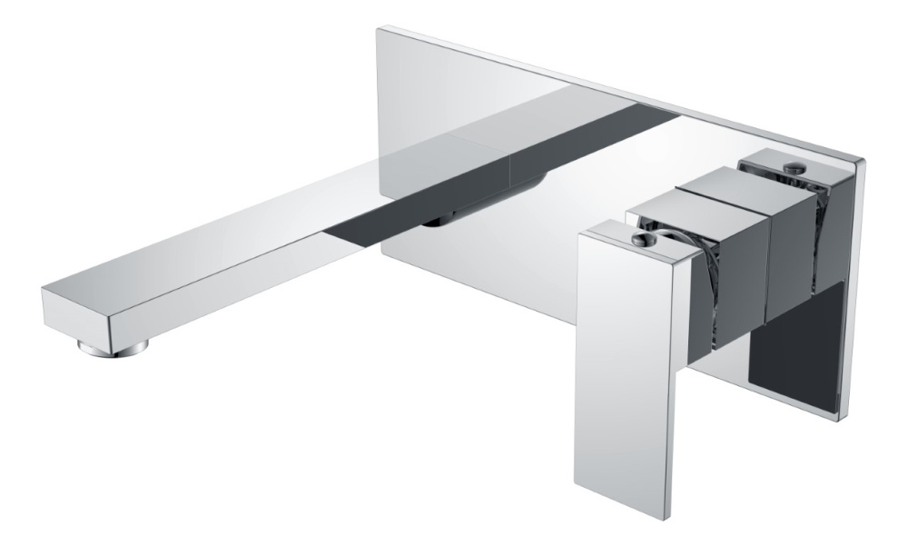 Cмеситель для умывальника Boheme Qubic (475-CR) хром