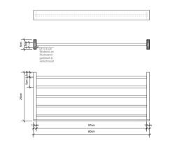 Держатель для полотенца Decor Walther Brick (0593534), никель