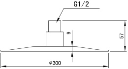 Фото Верхний душ Aquanet Steel Round AF210-84R-S