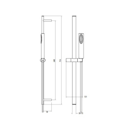 Душевой гарнитур Gattoni PD (1035/PDC0cr) хром