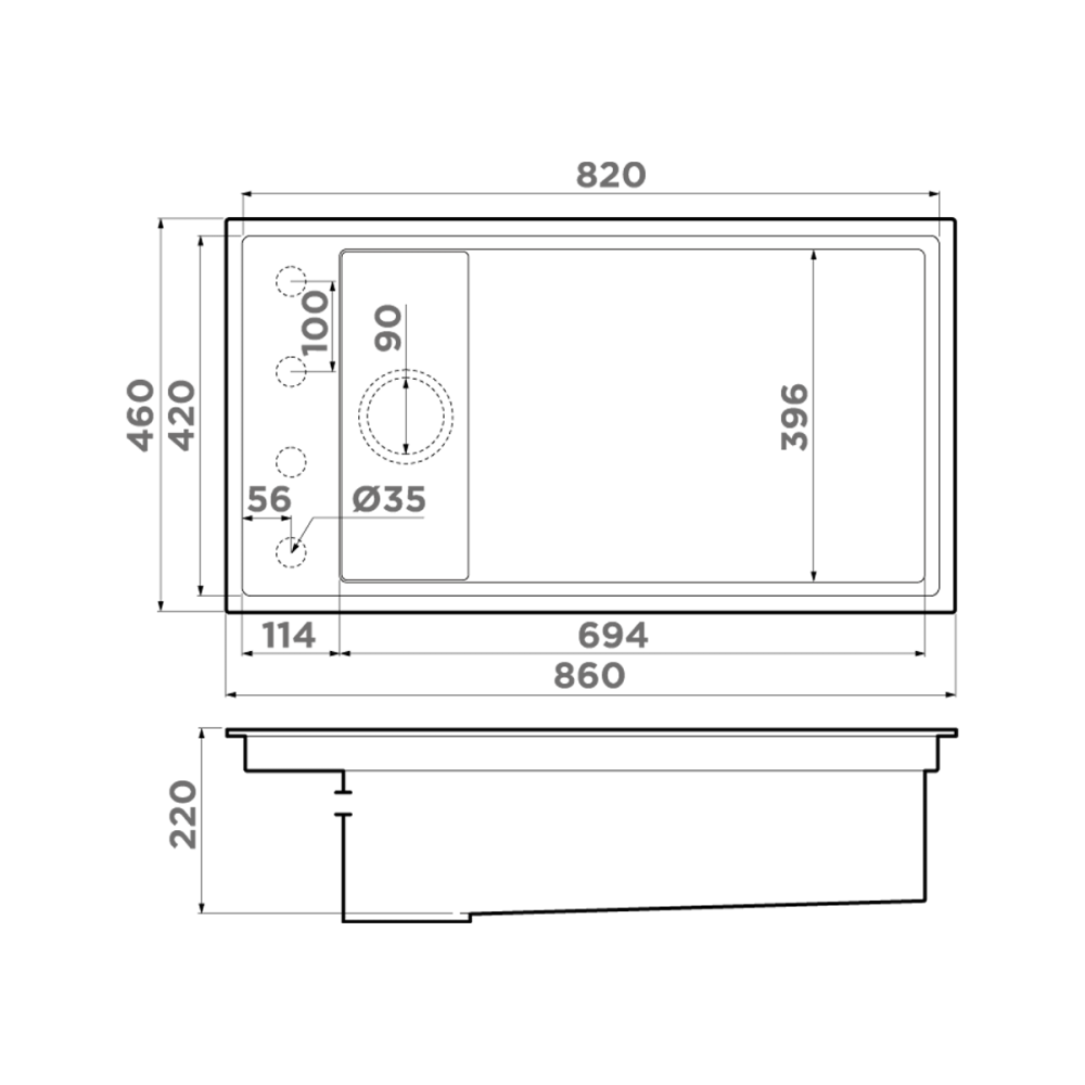 Кухонная мойка Omoikiri Kinaru 86-U (4997025) canyon