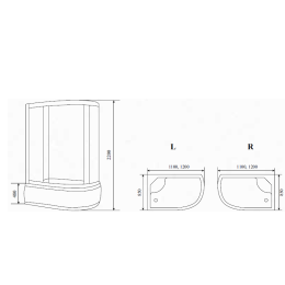 Душевая кабина 110x85x220 Timo (T-1110)