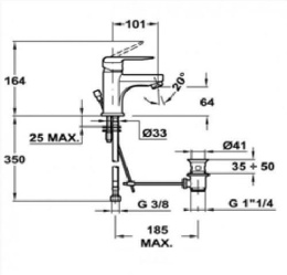 Teka Inca 53341212 Смеситель для раковины