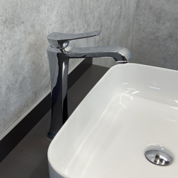 Фото Смеситель для раковины, картридж 35 мм, хром, FC066B-CCT