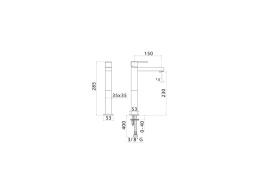 Фото Смеситель для раковины Mamoli Feel 4846S140D101 высокий c дон.клапаном, chrome