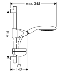 Душевой гарнитур Hansgrohe Raindance (27885000) хром