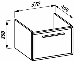 Тумба под раковину Laufen Case Plus 4749310708221