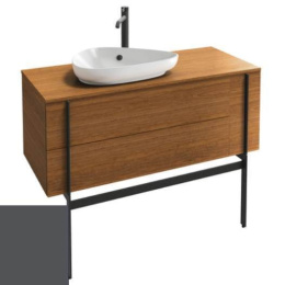 Тумба под раковину Jacob Delafon Nouvelle Vague 120 см, EB3042-442, серый антрацит глянцевый