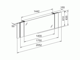 Фото Зеркальный шкаф Keuco Edition 11 21103171201, алюминий