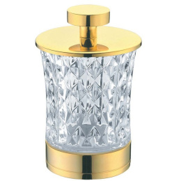 Фото Стакан для ватных дисков Boheme (10215) золото