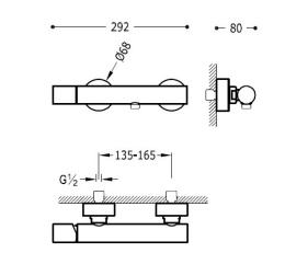 Фото Tres Class 20516801 Смеситель для душа