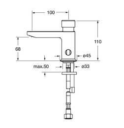 Cristina Quik5 Q523251 Смеситель для раковины порционный