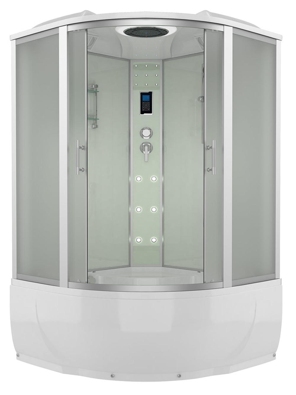 Фото Душевая кабина 150x150x225 Erlit (ER4350T-W3) , Поддон высокий