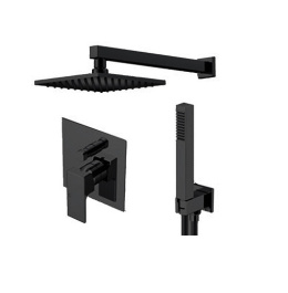 Фото Душевая система Gattoni Kubik (KTQ15/PDNO) черный, матовый