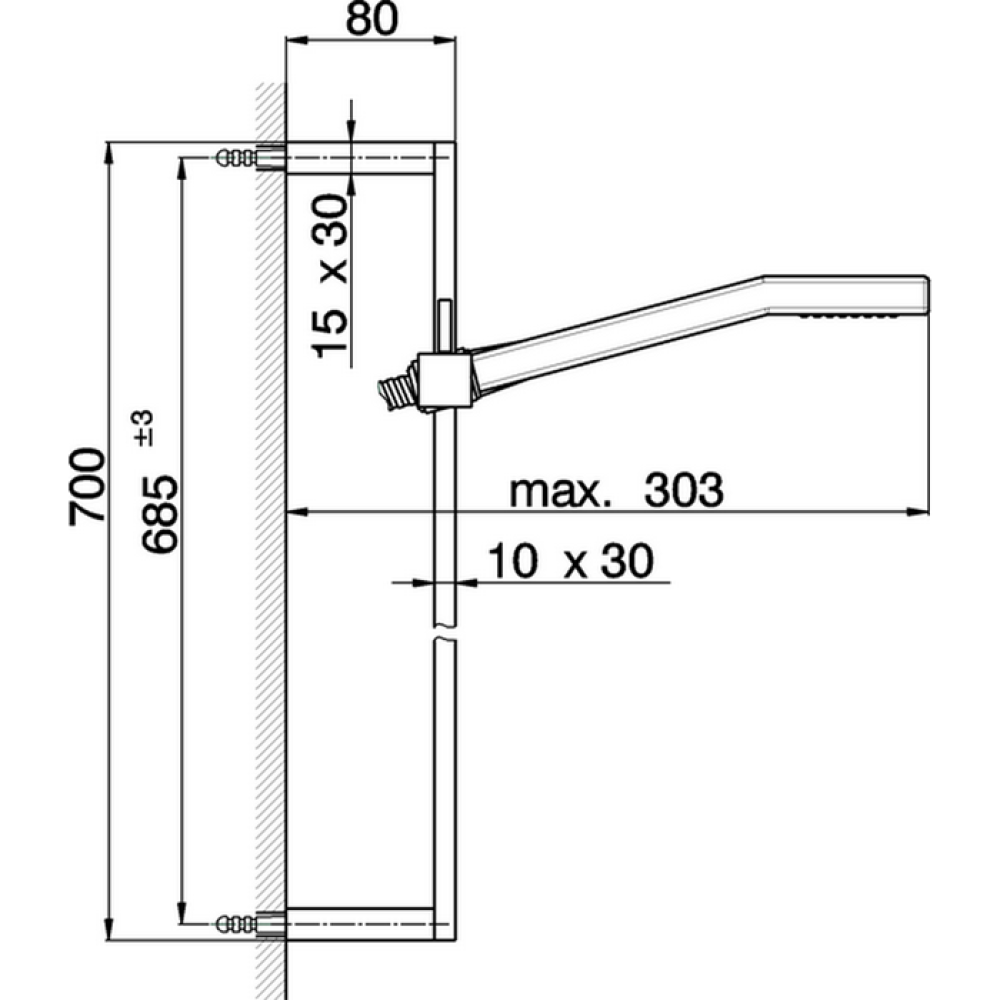 Душевой гарнитур Cisal Shower DS01004021, хром