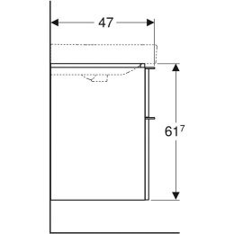 Geberit Smyle Square 500.352.JR.1 Тумба для раковины, с ящиками выдвижными