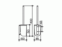 Фото Ершик для унитаза Keuco Elegance 11664010100, хром