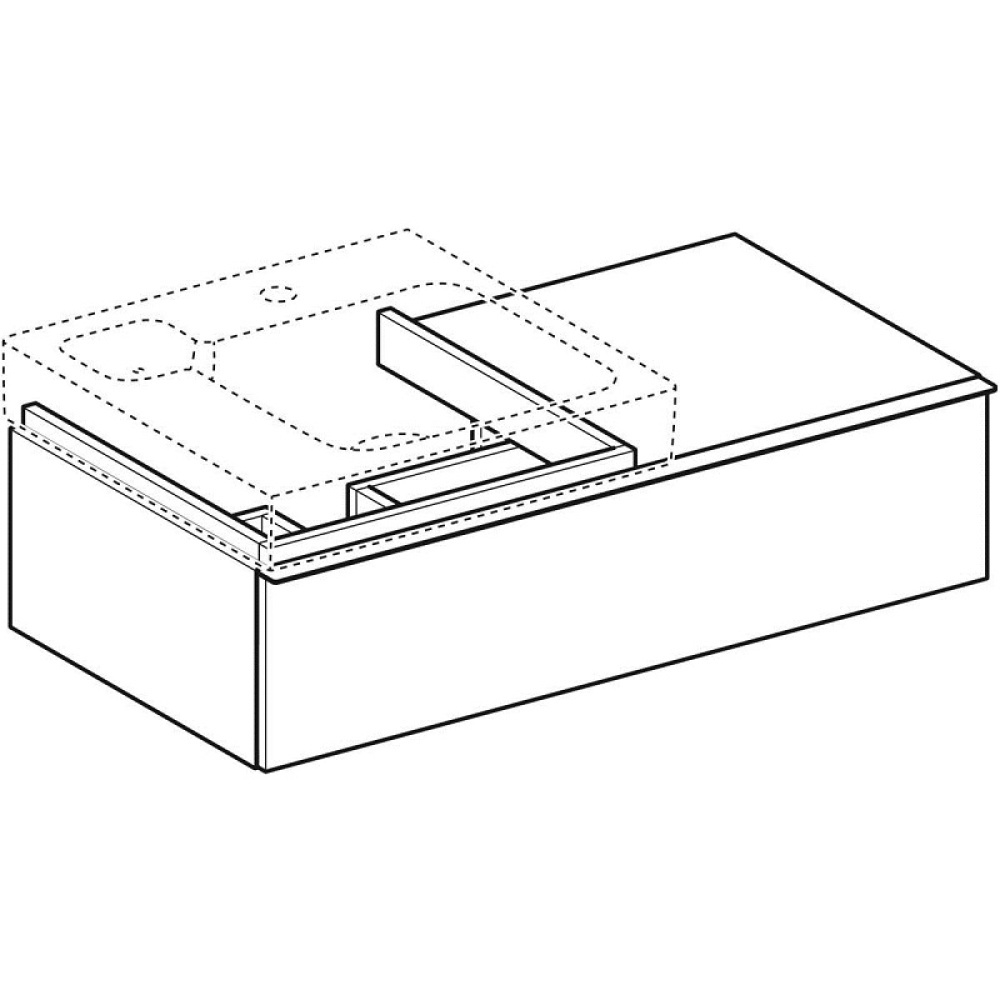 Geberit iCon 841491000 Тумба для раковины, с ящиками выдвижными