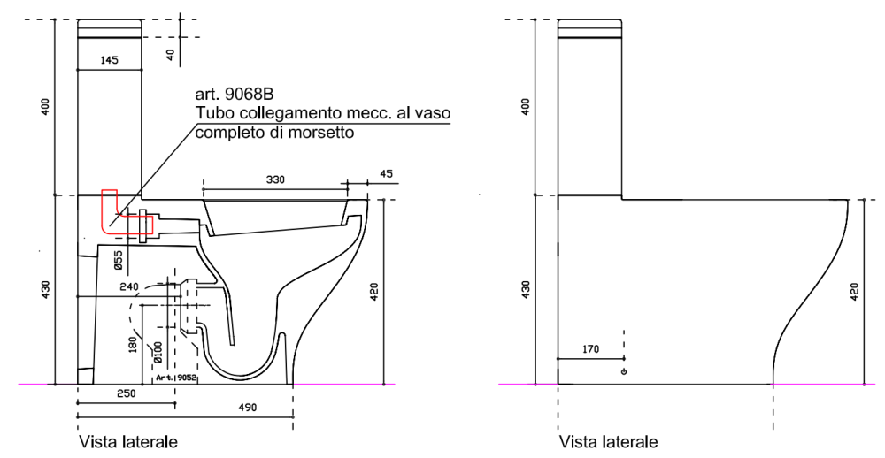 Унитаз напольный Galassia Eden (7217), цвет белый