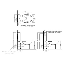 Унитаз Hatria Erika Pro (YXBQ01) белый
