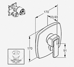 Фото Смеситель для ванны Kludi Q-Beo (506500565)