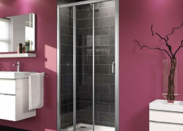 Душевая дверь в нишу Huppe X1 12-920022 90 х 190 см, 3-х секционная, раздвижная