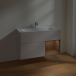 Villeroy Boch Finion F040GNGJ Тумба под раковину 996х498 мм (walnut veneer/light grey matt)
