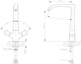 Фото Смеситель для кухни Bravat Whirlpool (F778112C)